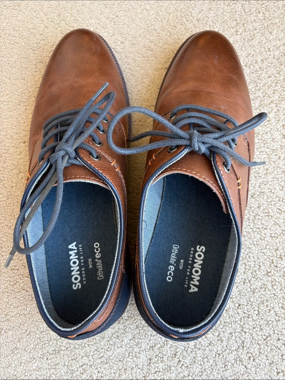 Sonoma Men’s Freer Dress Shoes - Cognac